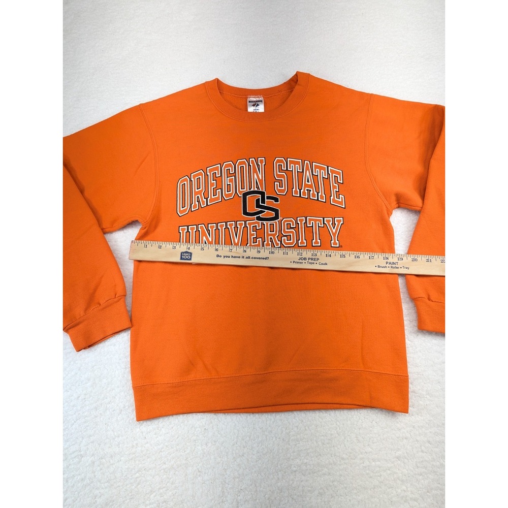 Jerzees Nublend Crew Neck Sweatshirt Oregon‎ State Orange Adult S - Picture 3 of 6